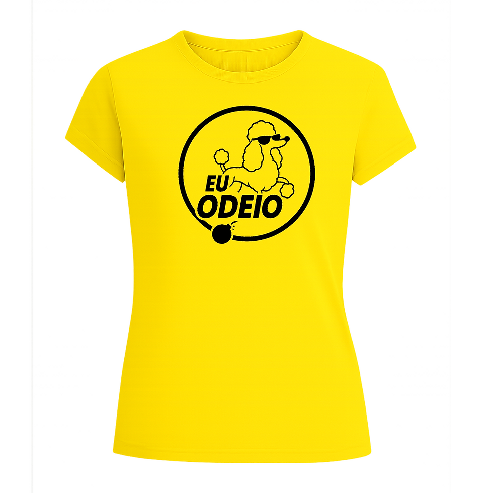 Baby Look “Eu Odeio Poodle” (Logo Oficial)