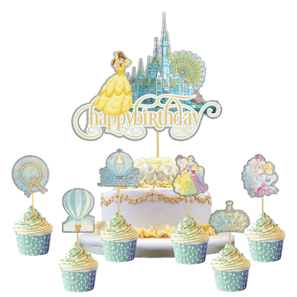 7 pcs/set cupcake toppers decoration