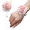 Thumbnail: pink Rose Wrist Flower Brooch Set