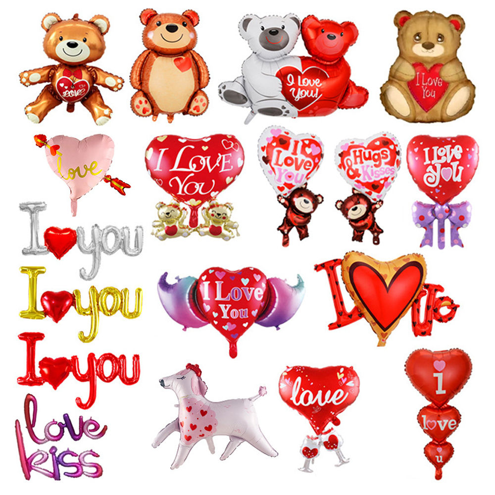 Love You Themed balloon for valentine's day decor