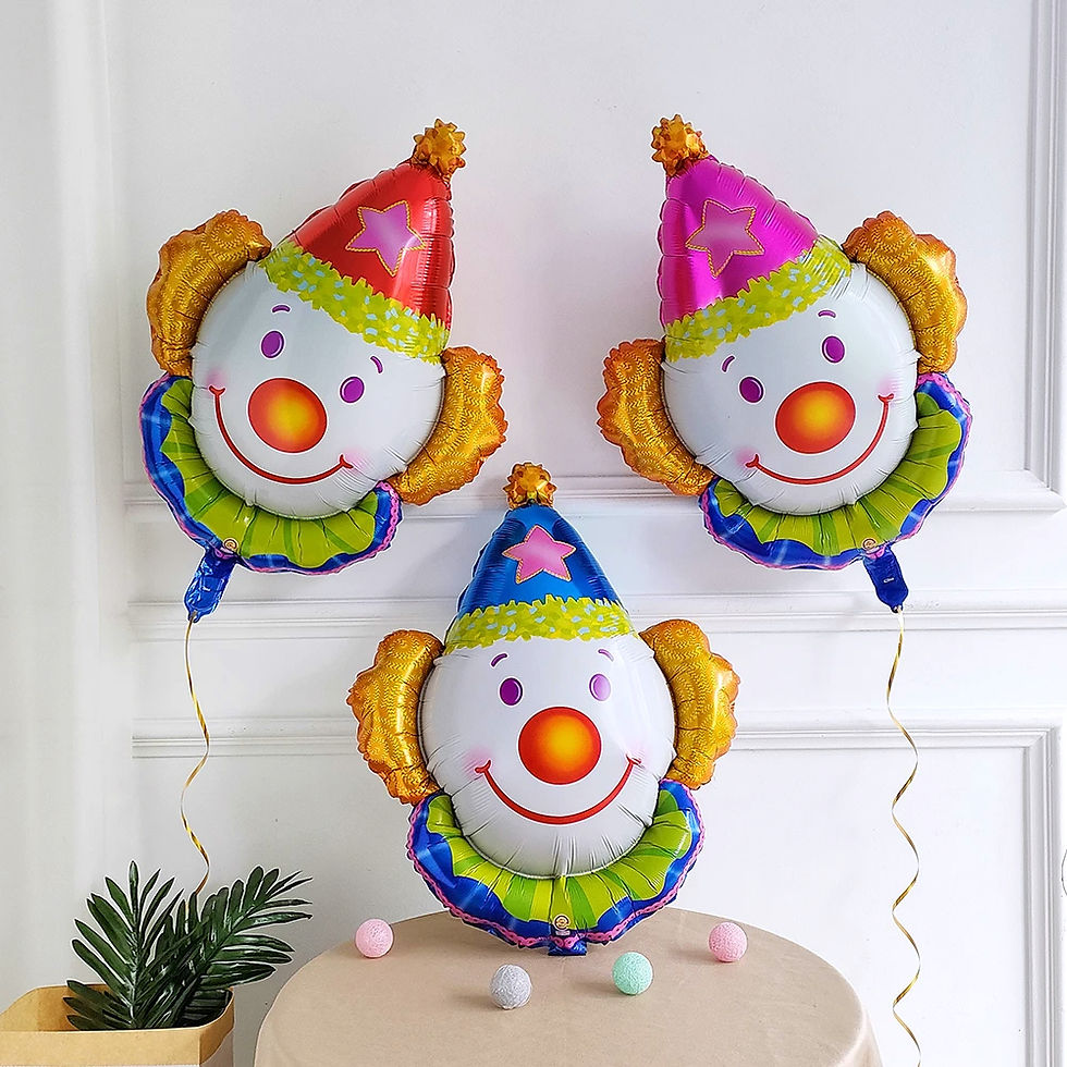 Thumbnail: Clown Cartoons Foil Balloon for Circus Carnival Party Decoration