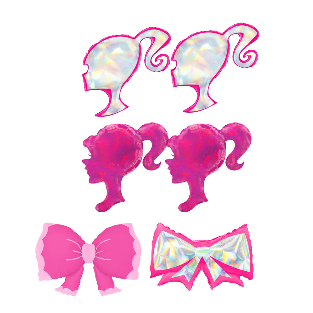 Barbie Laser Foil Aluminum Balloons