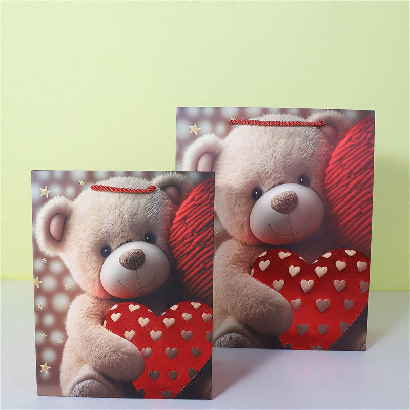 Heart Bear Valentine's Day Party Gifts Favor Packaging Bags