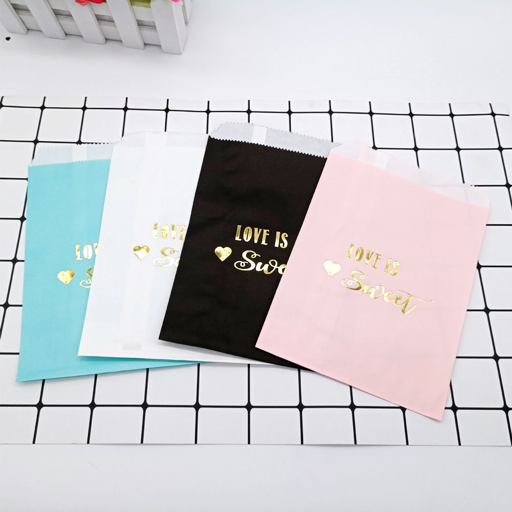 LOVE IS SWEET BRONZING PAPER GIFT TREAT BAG