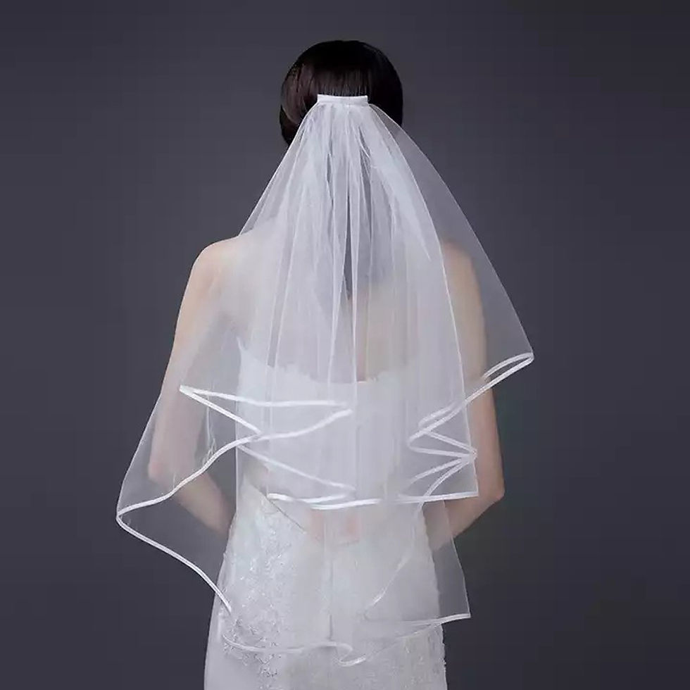 Thumbnail: 2 Layers Bride Veil white veils for Bachelorette Wedding Party Bridal Decor
