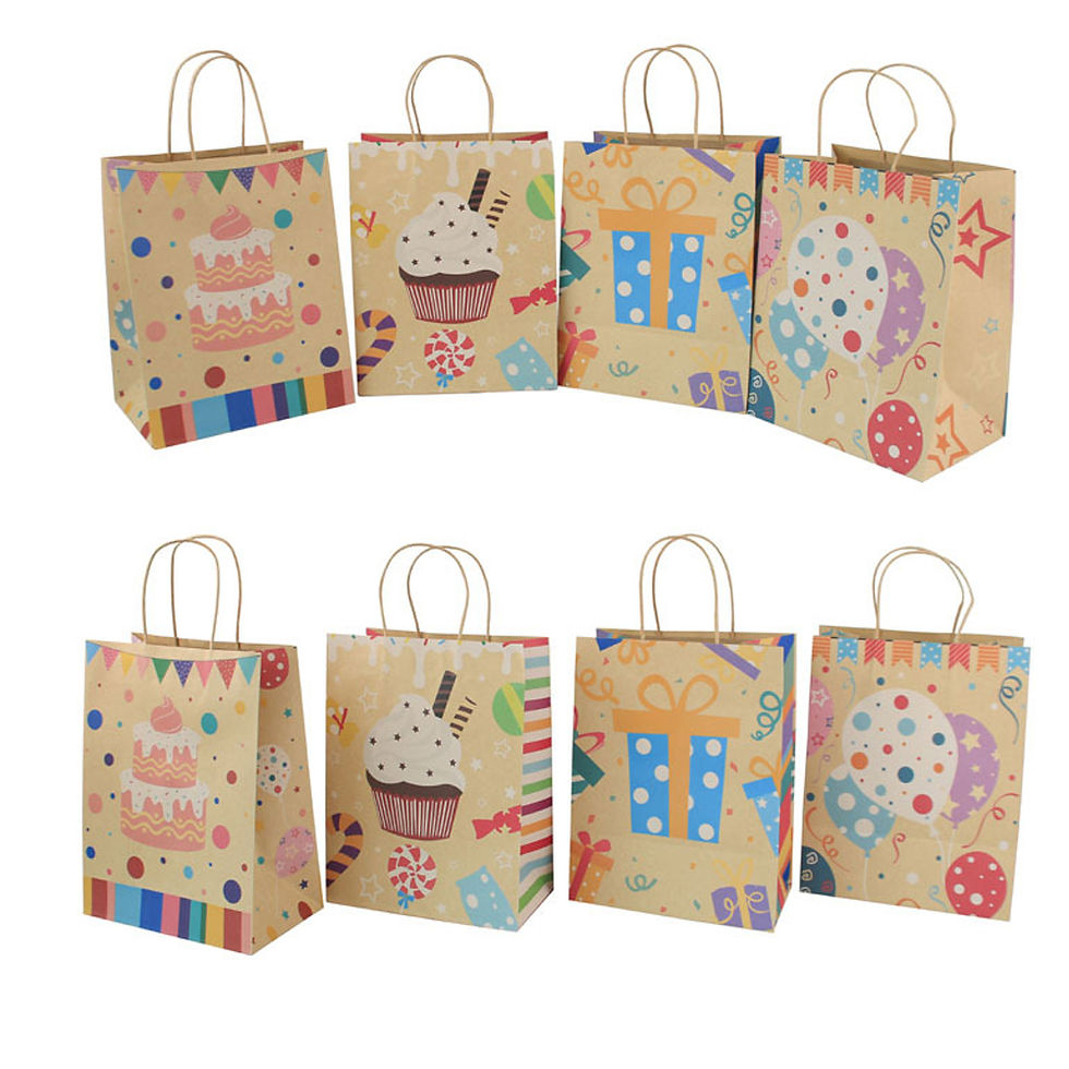 cake printing kraft paper handle bag