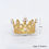 Thumbnail: Small Rhinestone Pearl Crown Cake Topper Decoration Toppers for Birthday Wedding