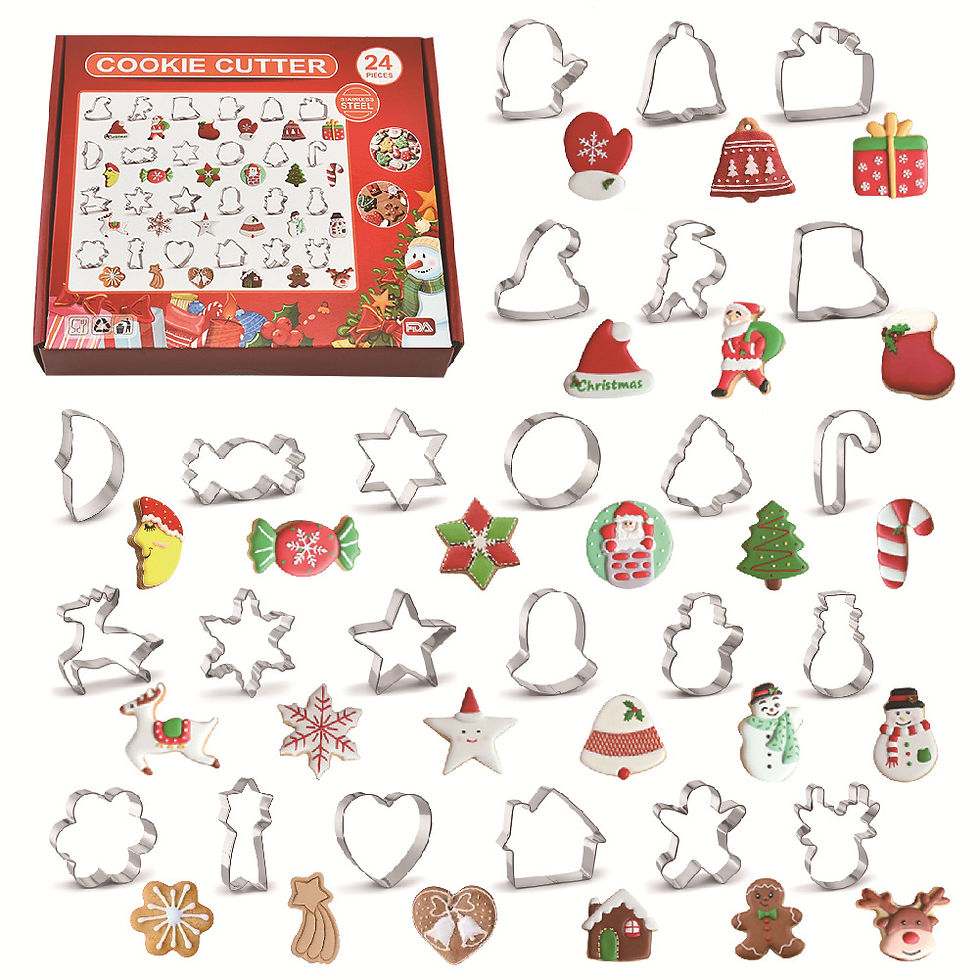 Thumbnail: 3D Christmas House Cookies Cutter Set for Xmas New Year Gift Party