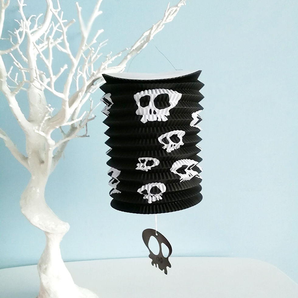 black ghost lanterns for halloween party decoration