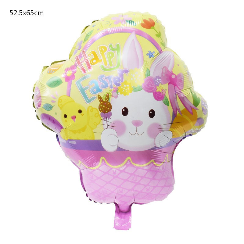 Thumbnail: Happy Easter Party Decor Balloons Cartoon Bunny Foil Balloons