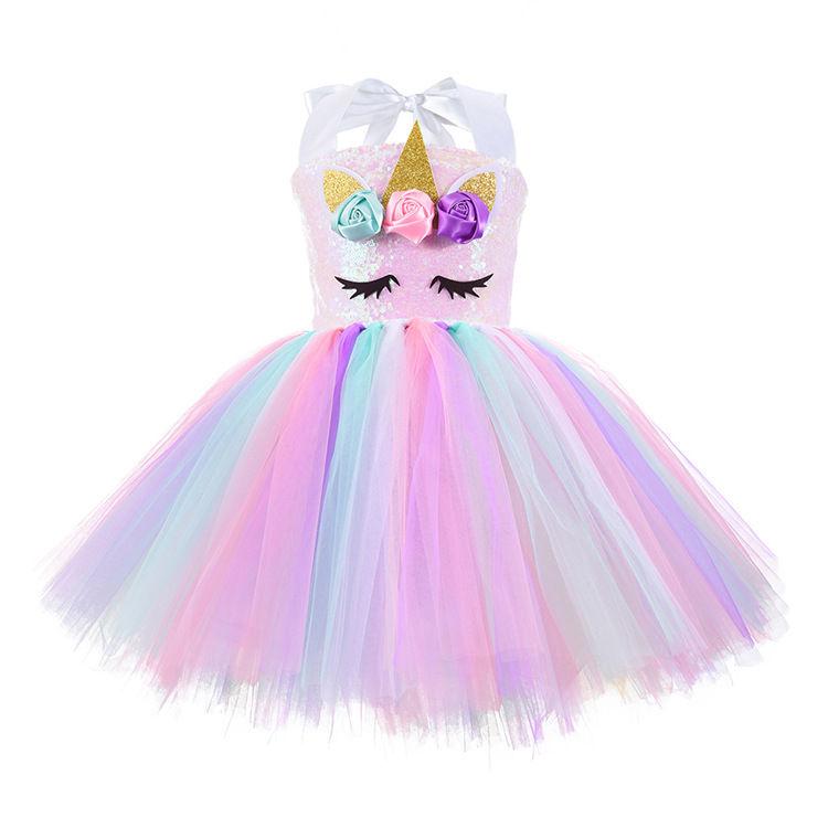 Sequins Unicorn Children Dress