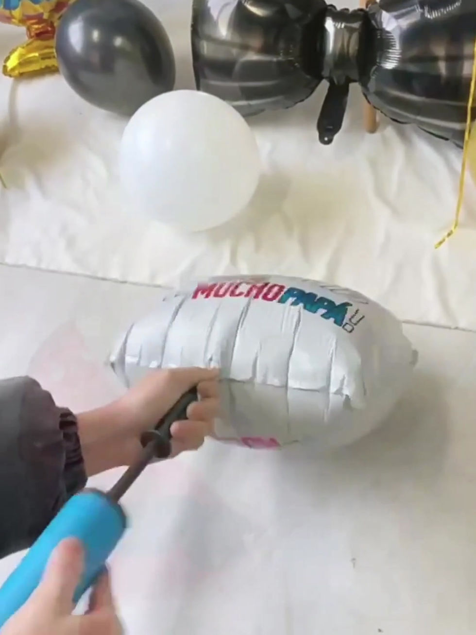Thumbnail: Fathers Day Moustache Beard Foil Balloon for Happy Father's Day Party Decor