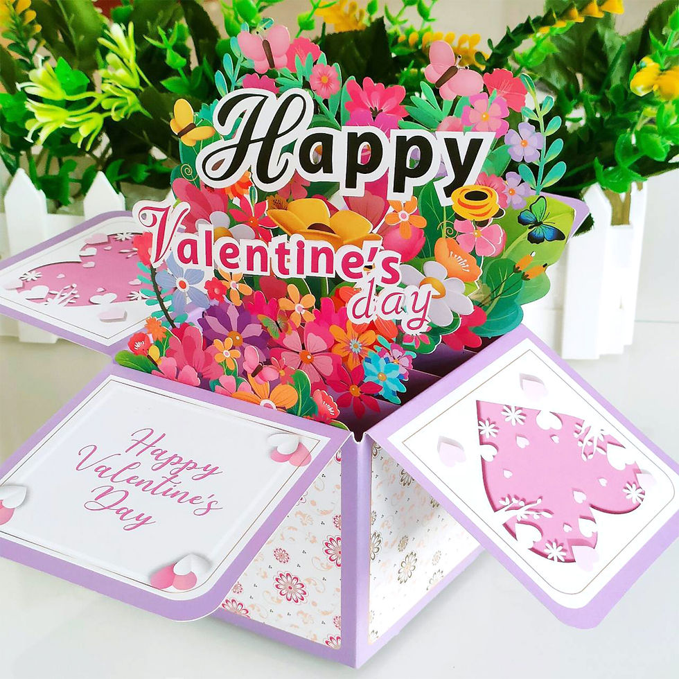 happy valentine's paper invitation card gift cards