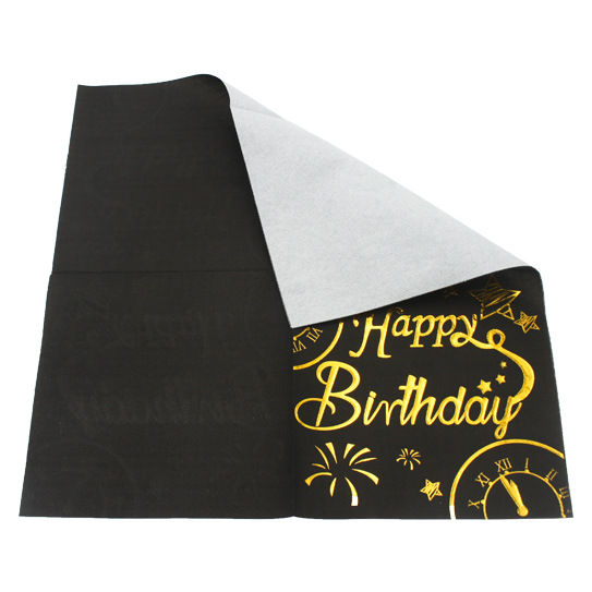 Thumbnail: 20 pcs/pack Happy Birthday Bronzing Napkin Paper for PartyTable Decor Supplies