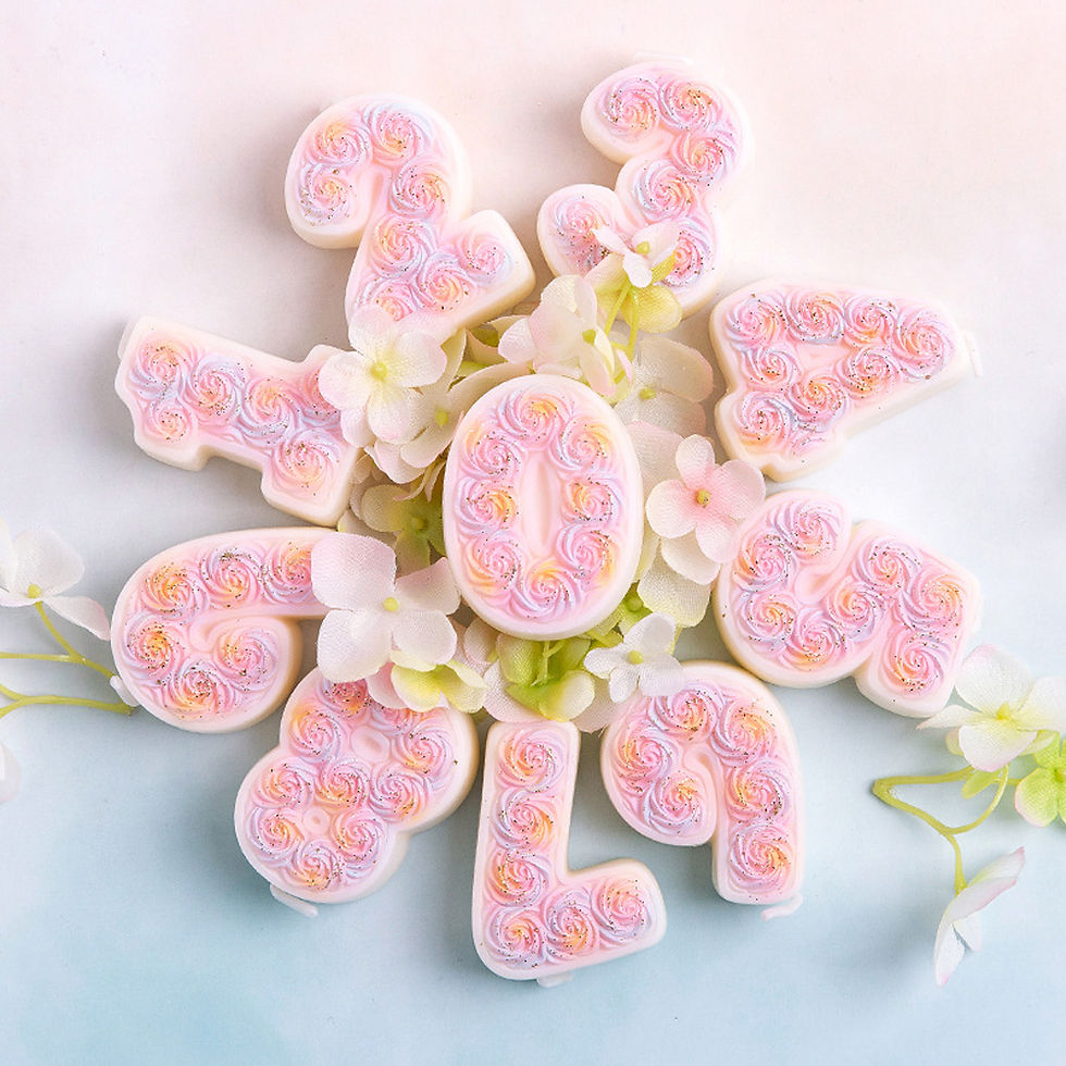 rose flowers numbers candle 0~9 for Cakes Decoration Toppers