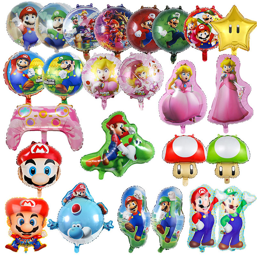 Mario Themed Party Decoration Balloons