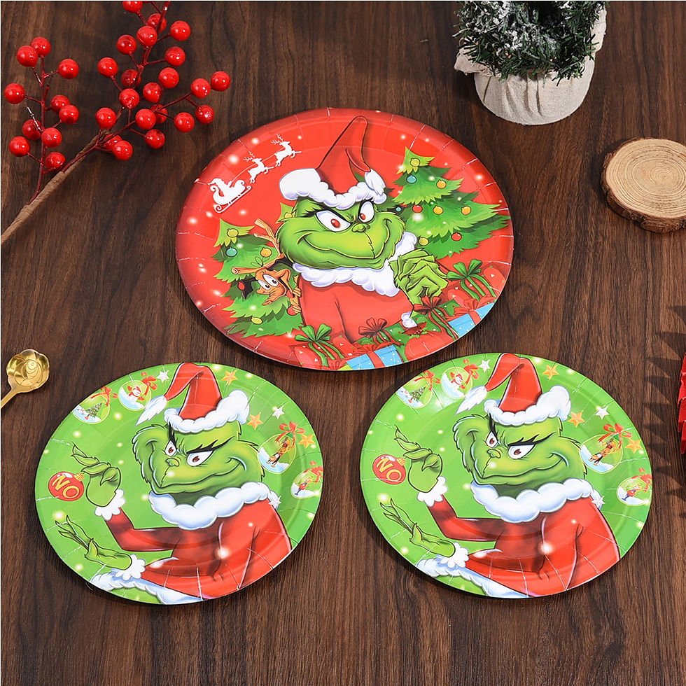 7 inch 9 inch Merry Christmas Paper Plate