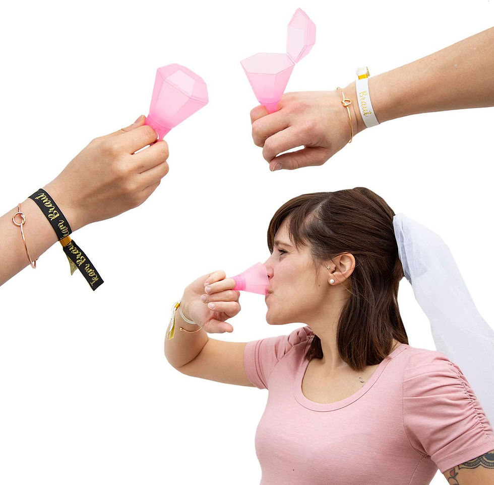 Diamond Ring Plastic Shot for Bridal Shower Decorations Party Favors