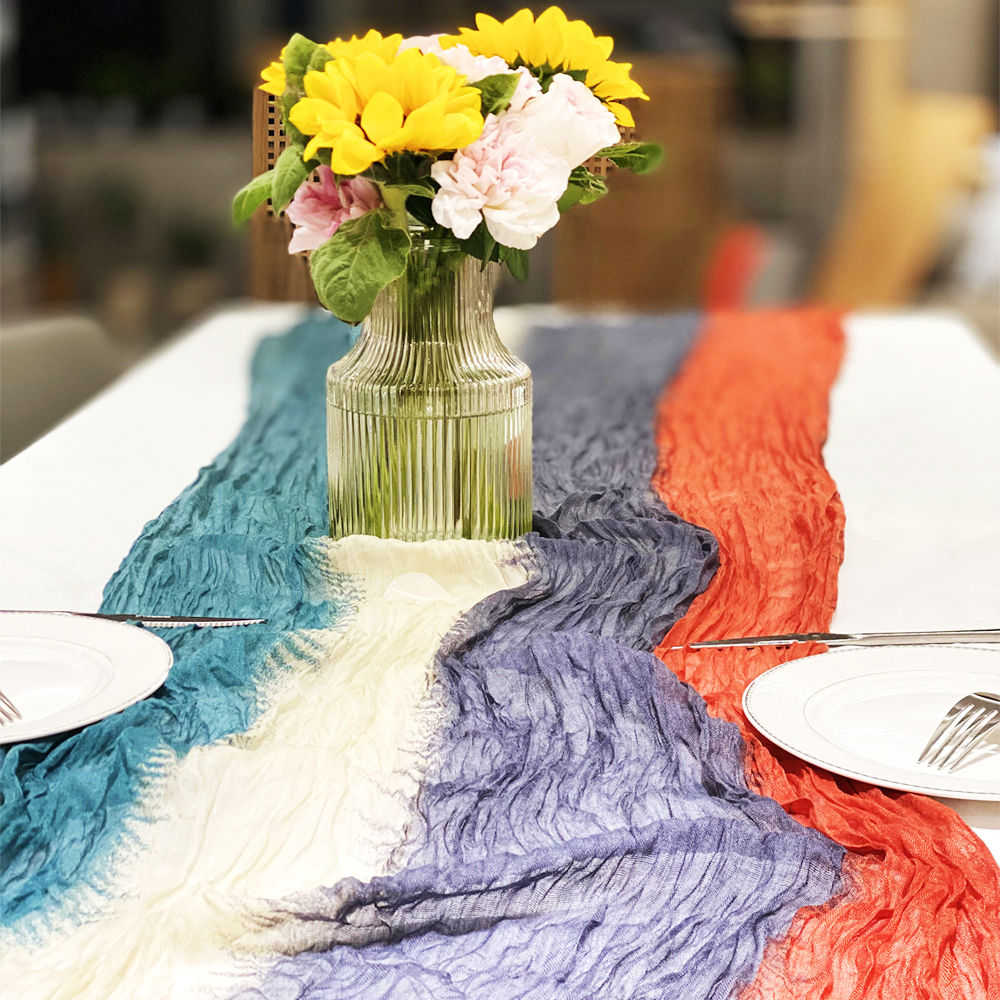 Tie-dyed Polyester table cover