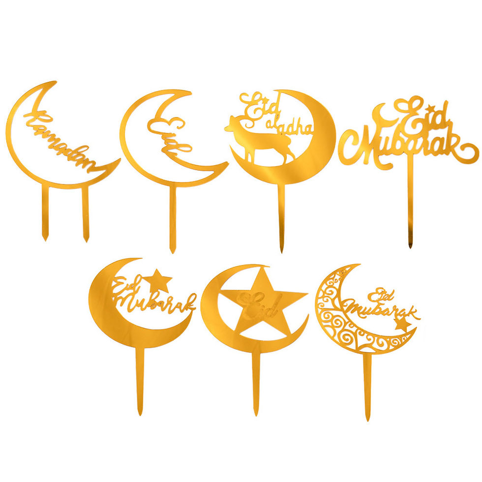 moon star acrylic cake toppers decor
