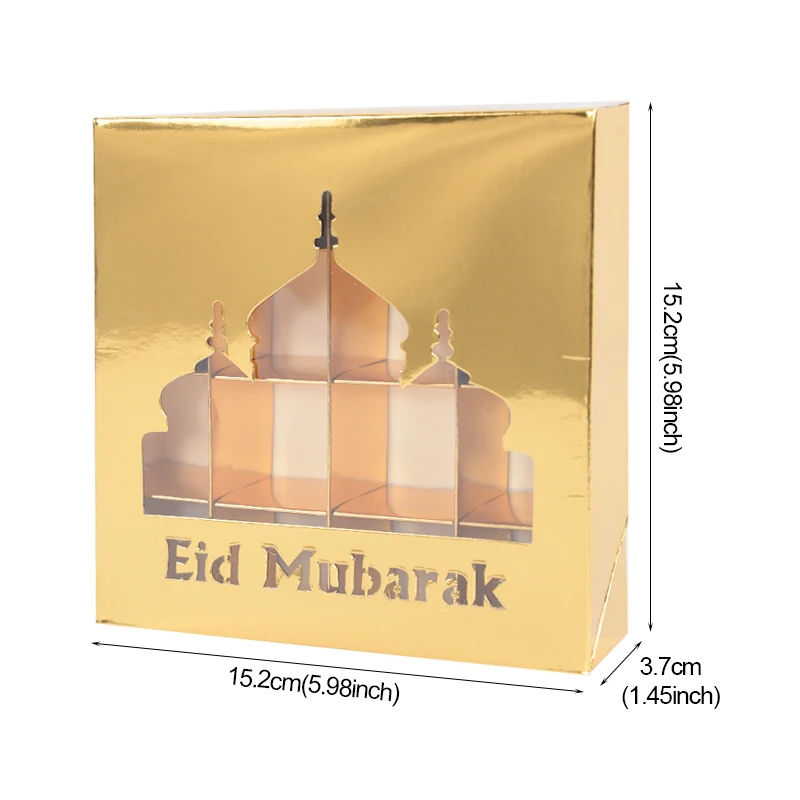 Thumbnail: Clear Windows Castle Chocolate Sweet Packaging Box Boxes for Eid Ramadan Mubarak