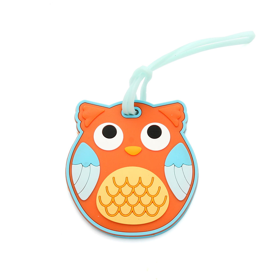 Owl Rubber Luggage Tag for Wedding Party Gift