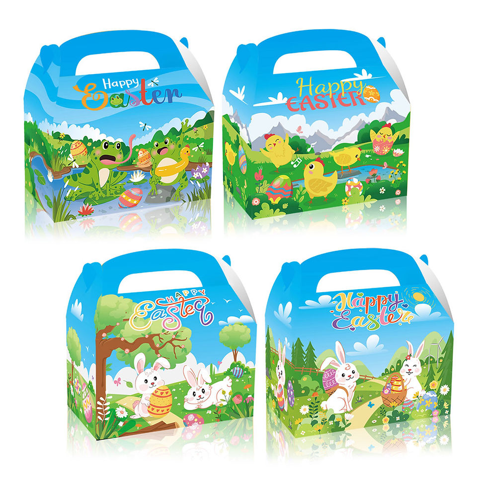 happy easter paper handle box