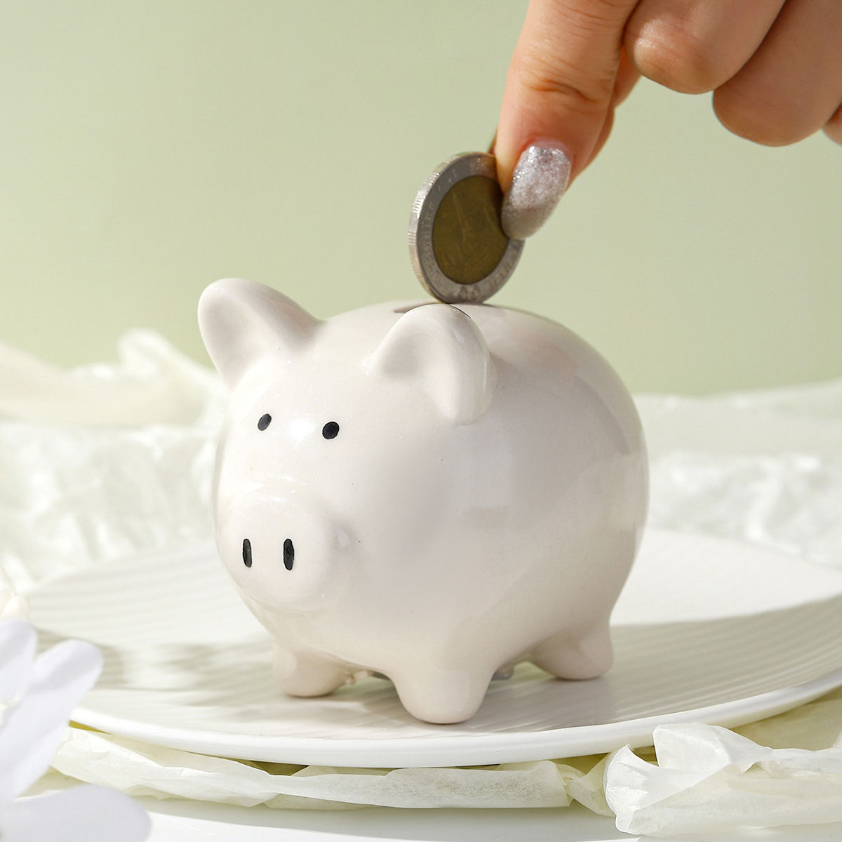 ceramic pig Piggy Bank for Baby Girl Boy Birthday Party Gifts