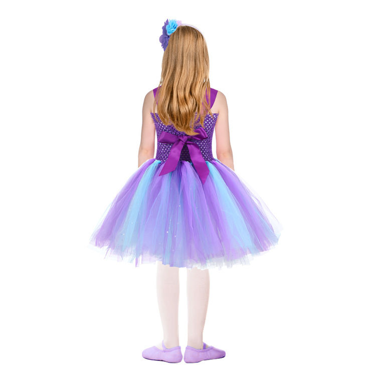 Thumbnail: LED Light Up Mermaid Dress for Baby Girls Cosplay Birthday Party Princess Dress