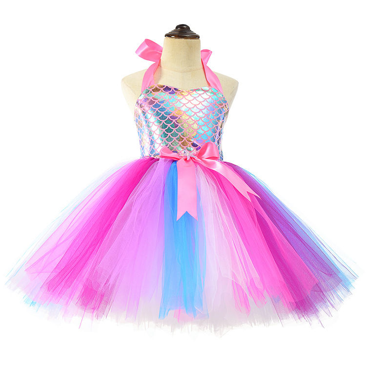 mermaid Rinbow tutu dress