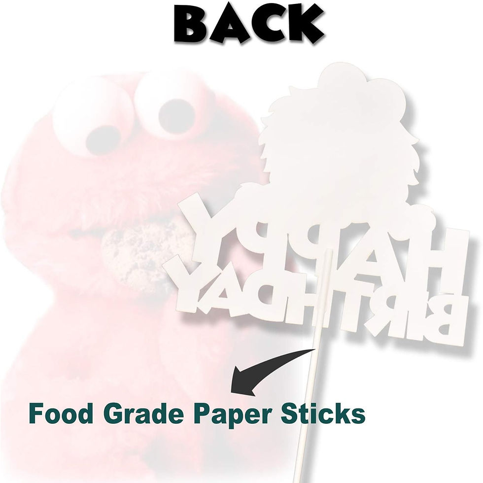 Thumbnail: Cartoon Sesame Street Oscar Paper Cake Topper Decor for Happy Birthday Party