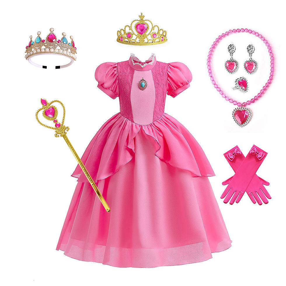 Peach Princess Girl Dress