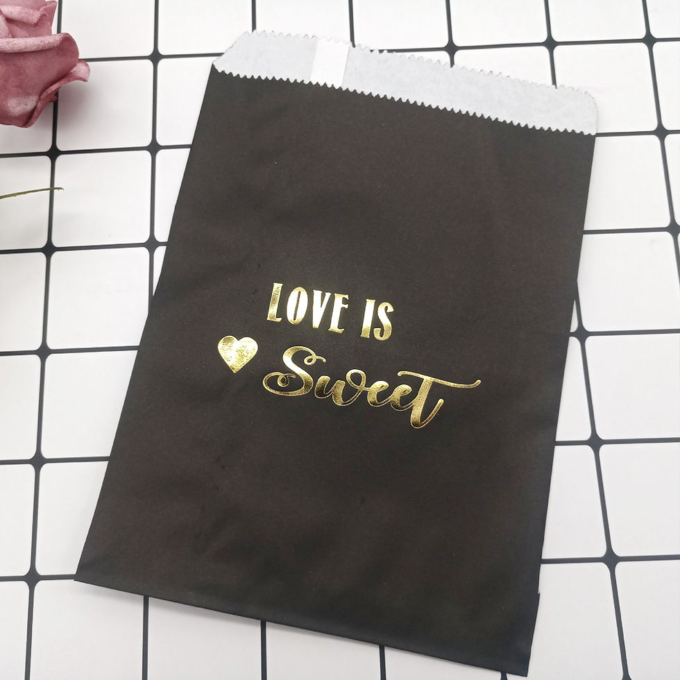 Thumbnail: black paper gift bag bags