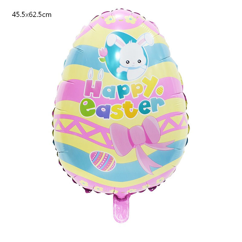 Thumbnail: Happy Easter Party Decor Balloons Cartoon Bunny Foil Balloons