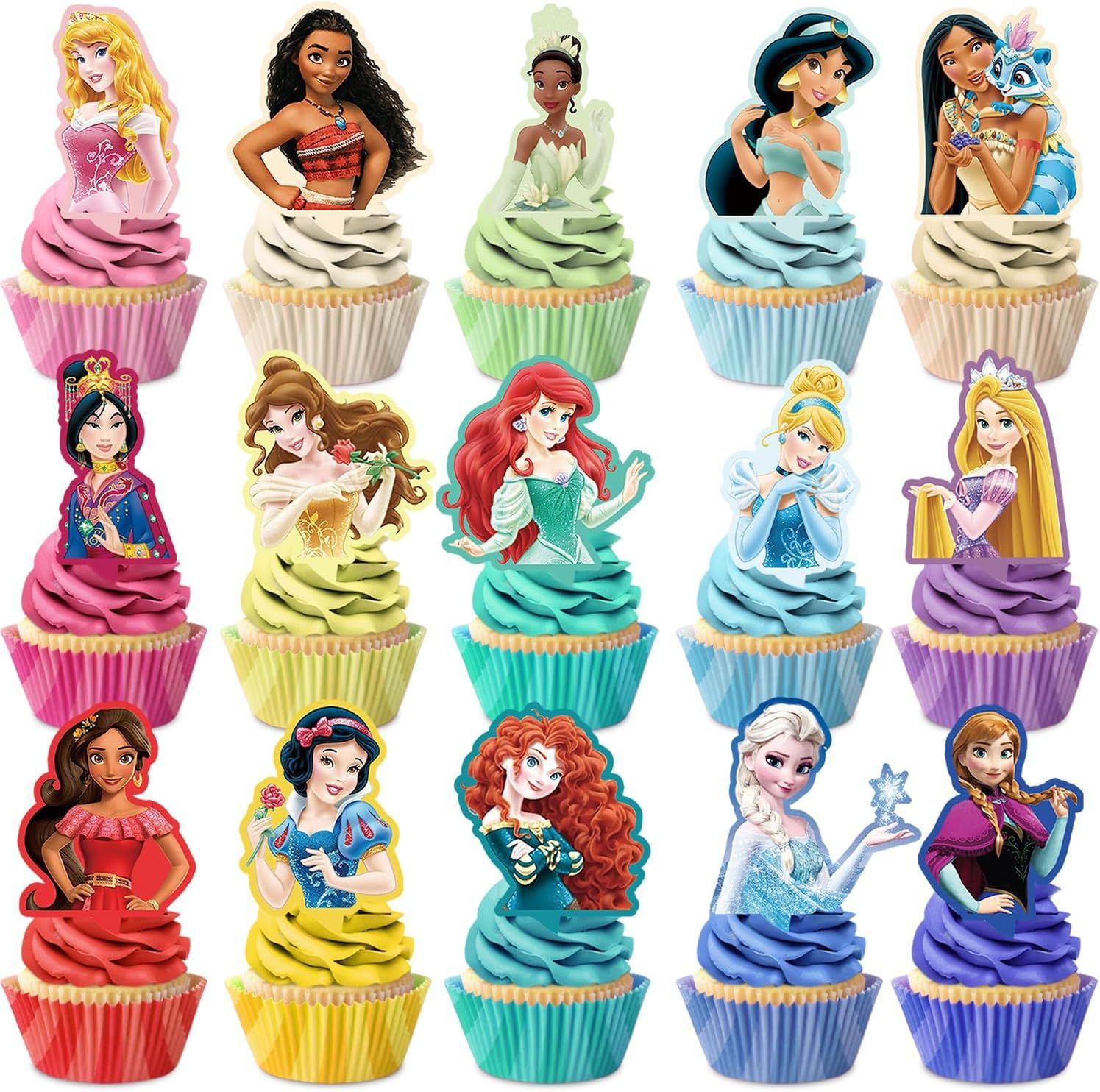 Disney Princess cupcakes cakes topper decoration