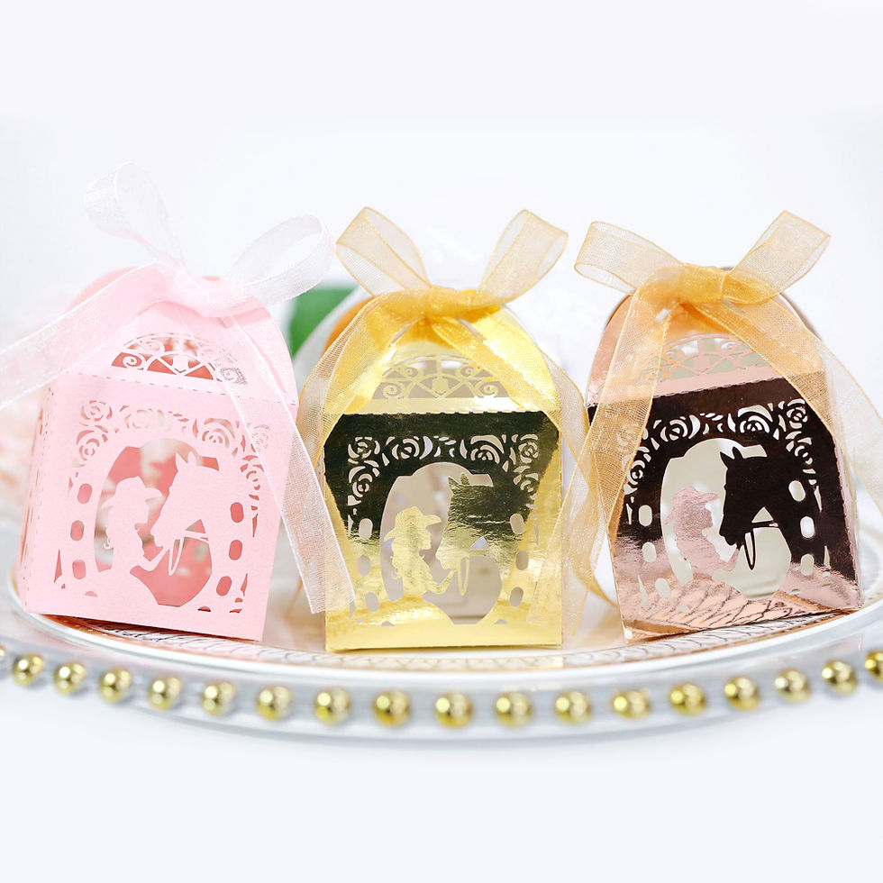 Thumbnail: Hollow Girl Horse Paper Box Chocolate Candy Gift Packaging Boxes