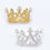 Thumbnail: Small Rhinestone Pearl Crown Cake Topper Decoration Toppers for Birthday Wedding