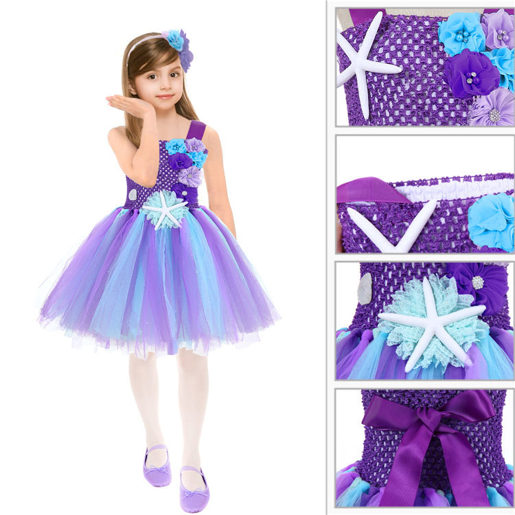 Kids Girl Birthday Party Princess Dress