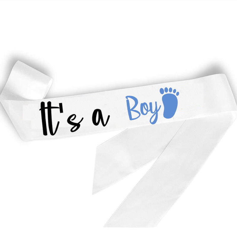 Thumbnail: Boy or Girl Sash Mommy Daddy To Be Sash for Boys Girls Pregnancy Props Gift