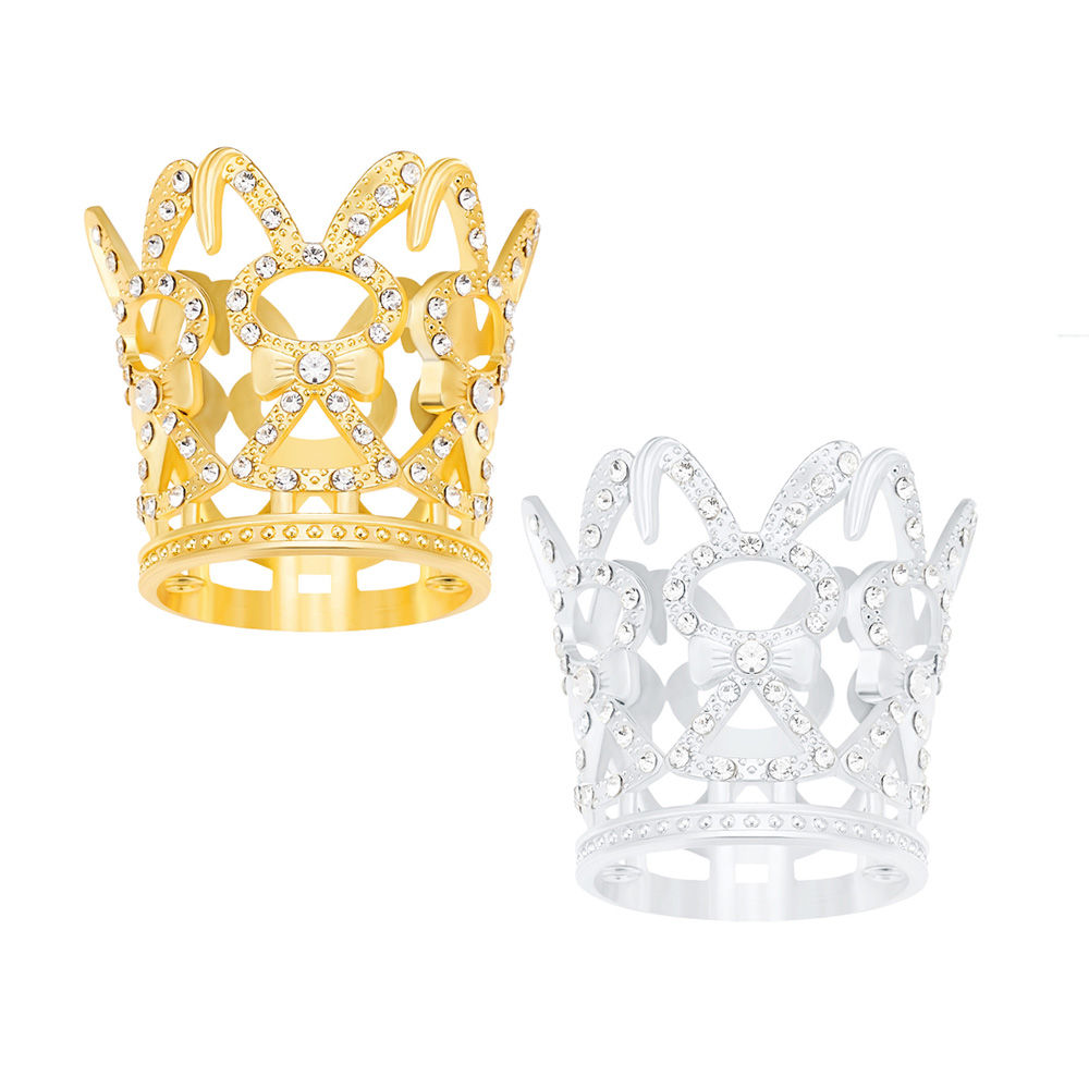 RHINESTONE RABBIT CAKE TOPPER CROWN FOR EASTER PARTY