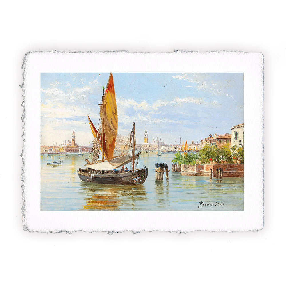 Stampa Pitteikon dell'opera di Antonietta Brandeis "Barca da pesca"