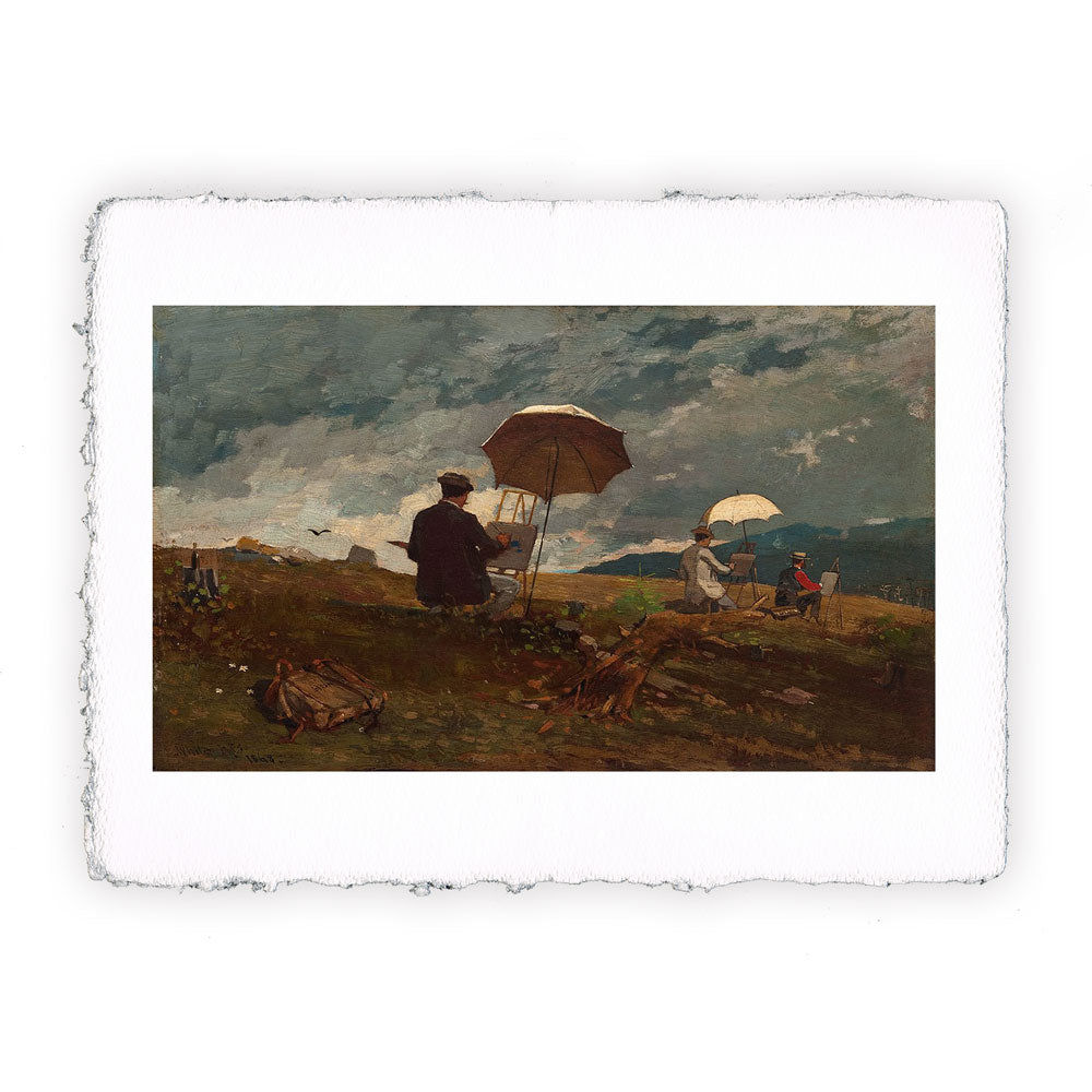 Stampa Pitteikon dell'opera di Winslow Homer "Artisti che dipingono sulle White Mountains"