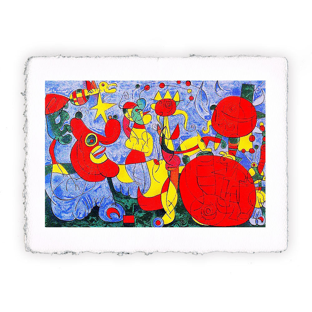 Stampa Pitteikon dedicata all'opera Joan Miro "Ubu Roi"