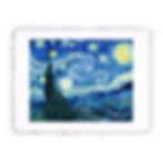 Stampa Pitteikon dell'opera di Vincent Van Gogh "Notte stellata"