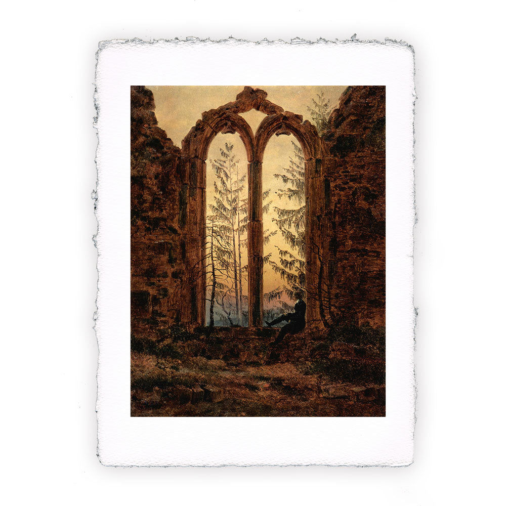 Stampa Pitteikon dell'opera di Caspar David Friedrich "Il sognatore"