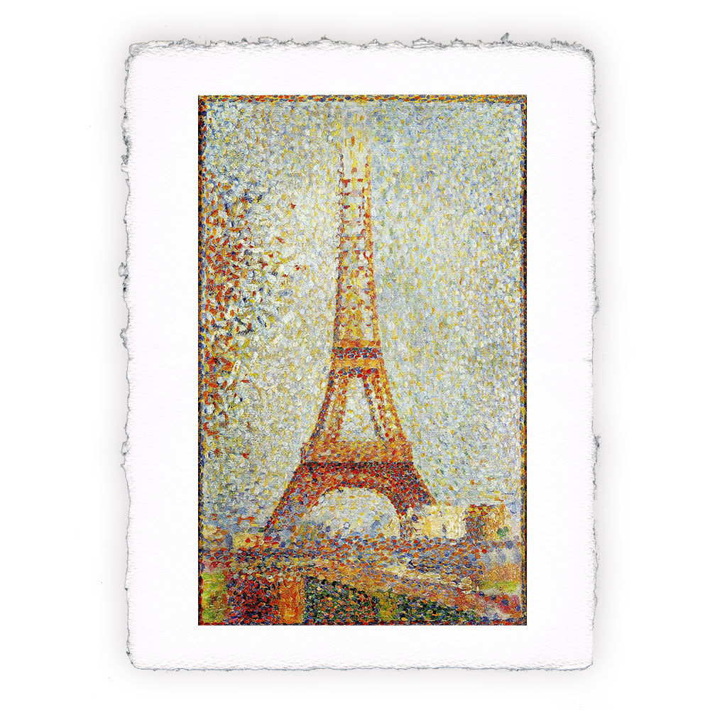 Stampa Pitteikon dell'opera di Georges Seurat "La torre Eiffel"