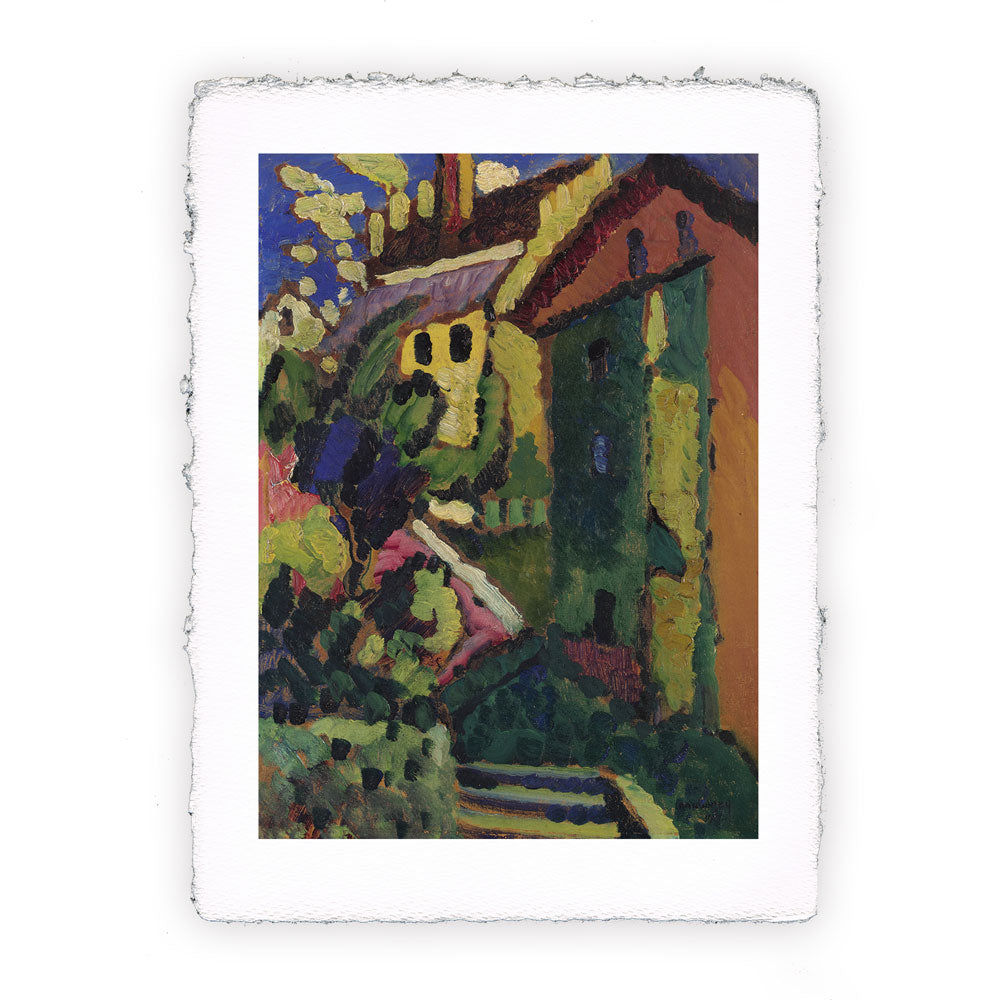 Stampa Pitteikon dell'opera di Vasilij Kandinskij "Scalinata al castello"