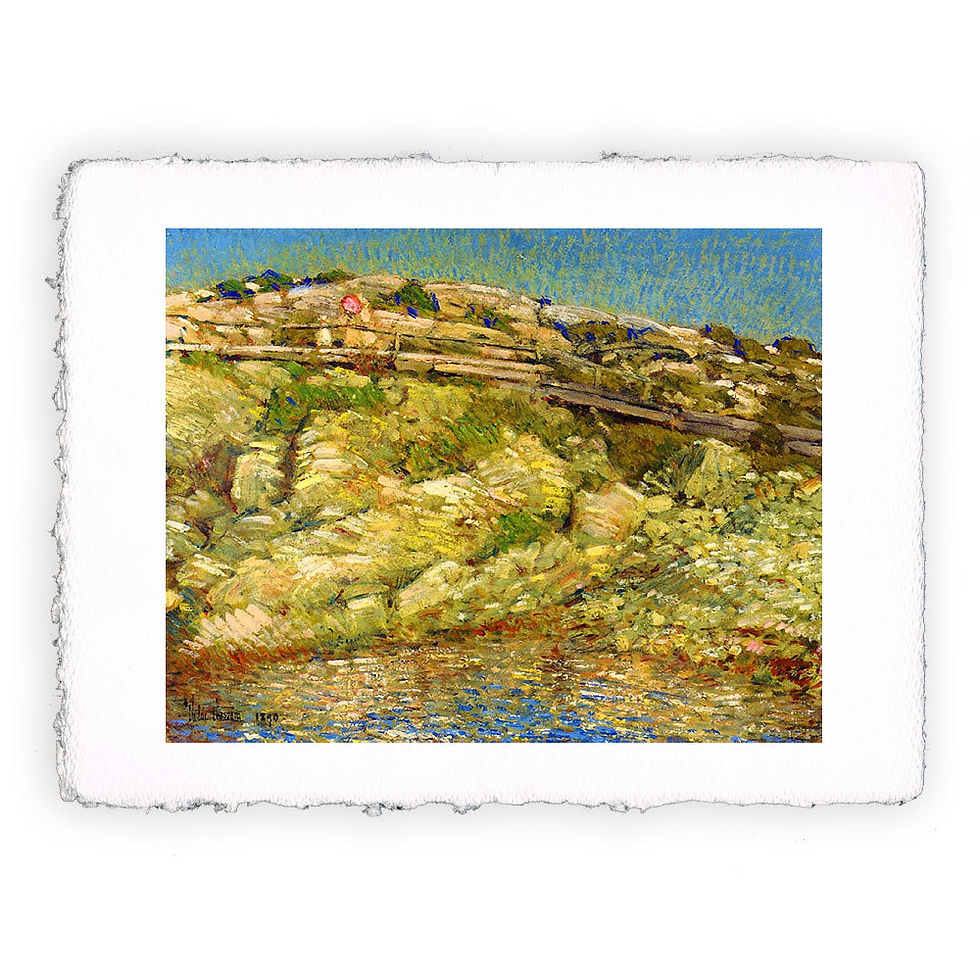 Stampa Pitteikon dell'opera di Childe Hassam "Passeggiata intorno all'isola"