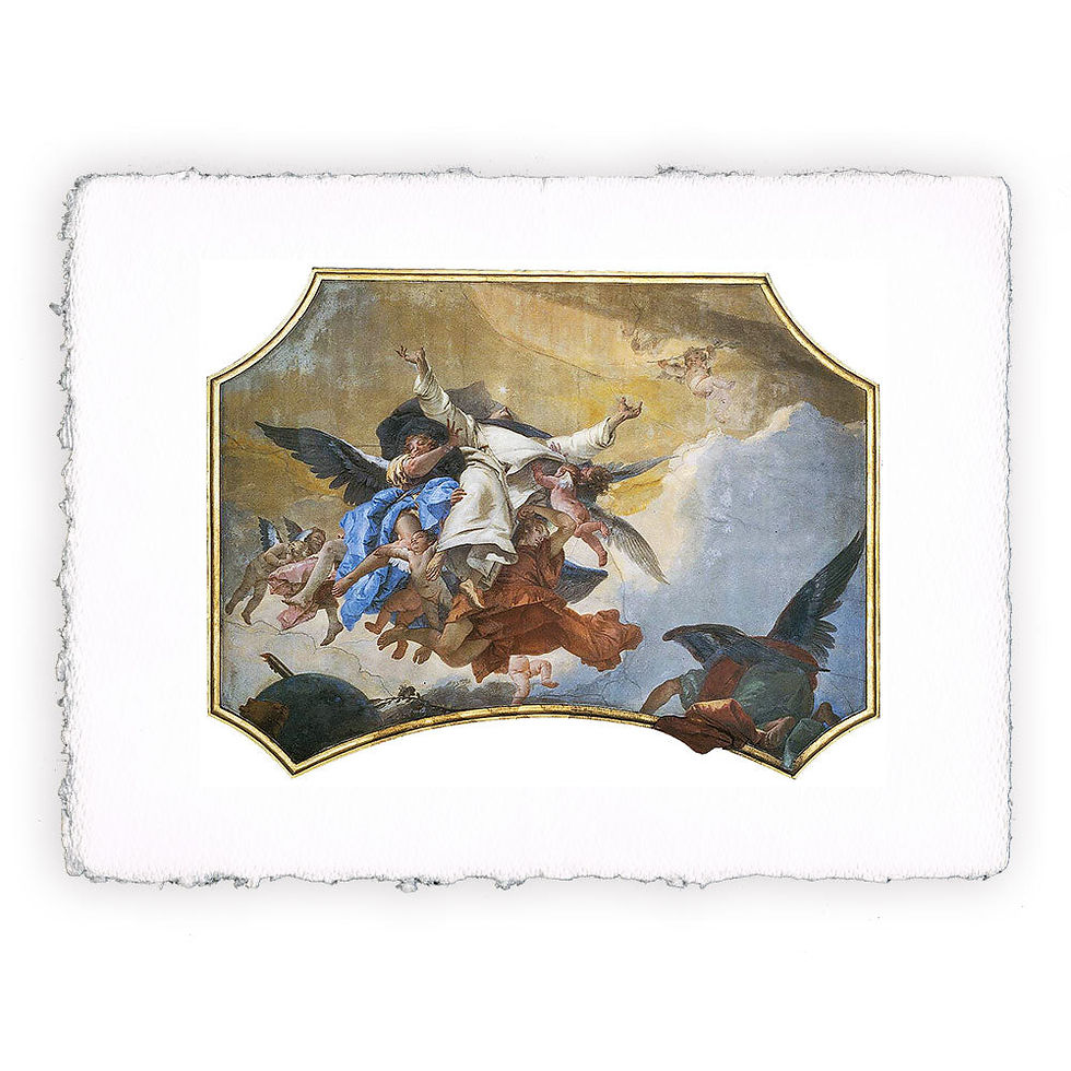 Stampa Pitteikon dell'opera di Giambattista Tiepolo "La gloria di San Domenico"