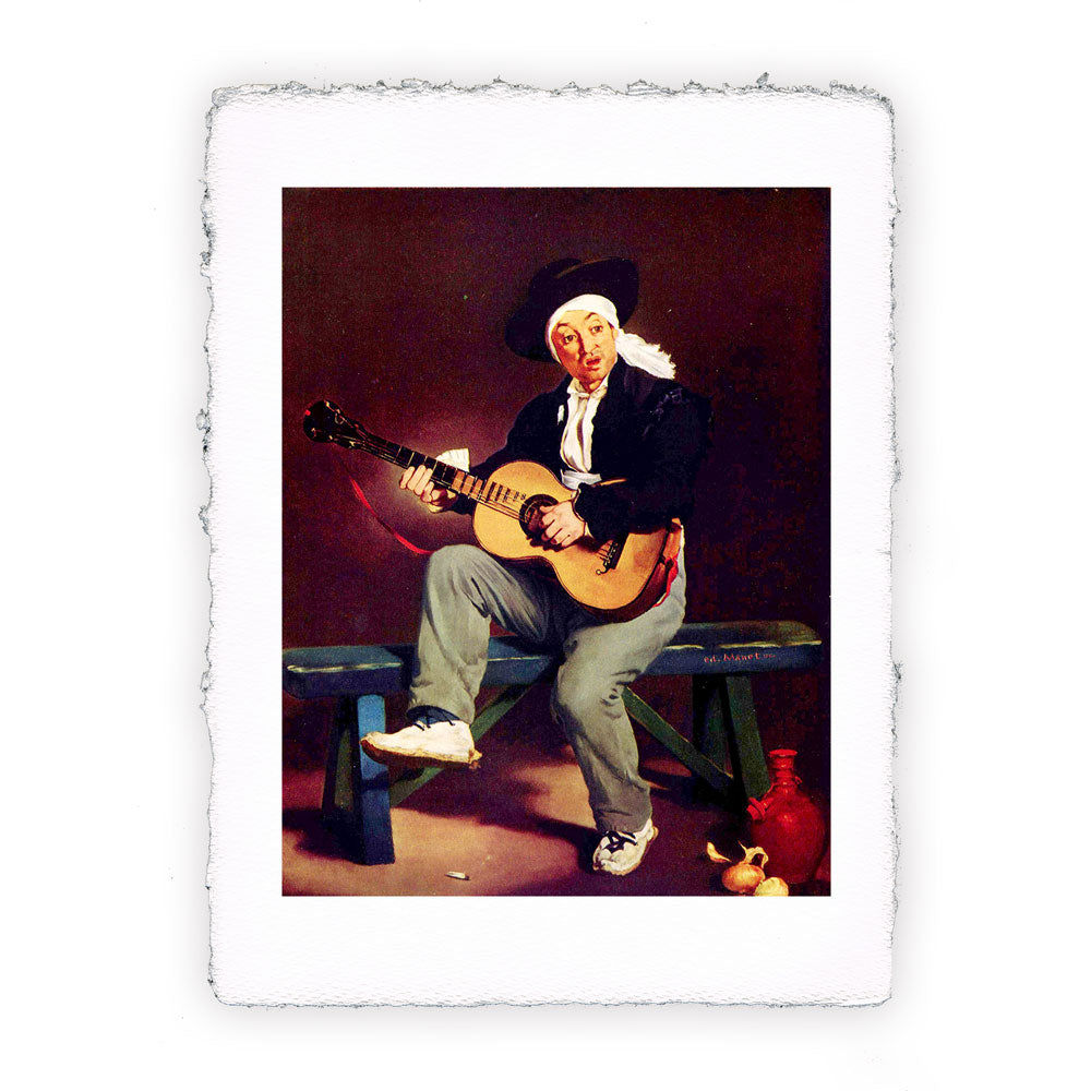 Stampa Pitteikon dell'opera di Édouard Manet "Il chitarrista"